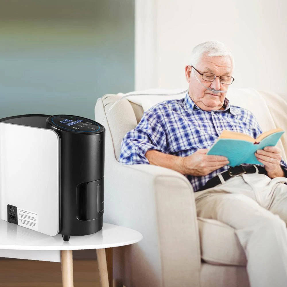 1-7L/min Smart Portable Oxygen Concentrator For Home & Vehicles 110V - Generu - Generu