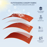 10FT  Hanging Outdoor Patio Umbrella W/ Cross Base