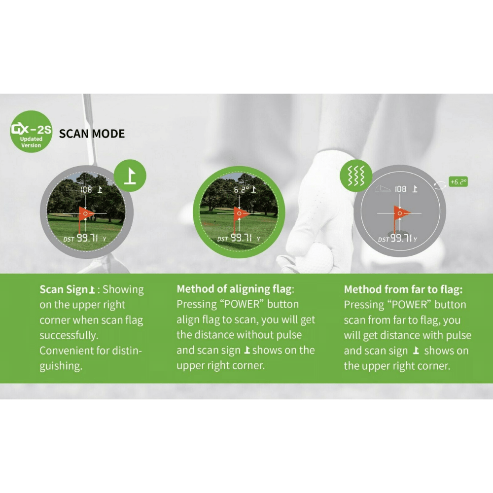 Golf Range Finder - Laser 600Y Slope on/off Flagpole Lock Vibration - Generu - Generu