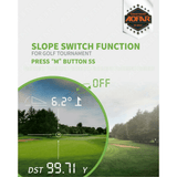 Golf Range Finder - Laser 600Y Slope on/off Flagpole Lock Vibration - Generu - Generu