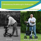 Upright Rollator Walker, Stand Up Rolling Walker with 8” Wheels - Generu - Generu