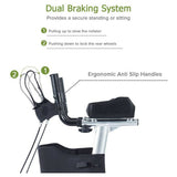 Upright Rollator Walker, Stand Up Rolling Walker with 8” Wheels - Generu - Generu