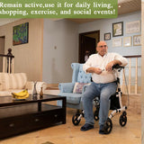 Upright Rollator Walker, Stand Up Rolling Walker with 8” Wheels - Generu - Generu