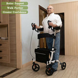 Upright Rollator Walker, Stand Up Rolling Walker with 8” Wheels - Generu - Generu