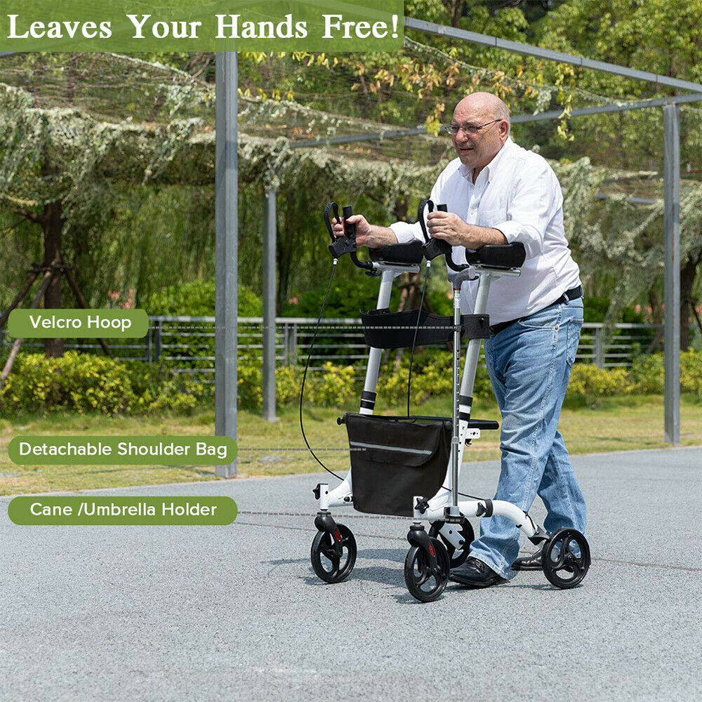 Upright Rollator Walker, Stand Up Rolling Walker with 8” Wheels - Generu - Generu
