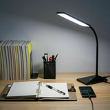 12W Desk Lamp 72 LED Dimmable Reading Light Table Lamp For Home Office