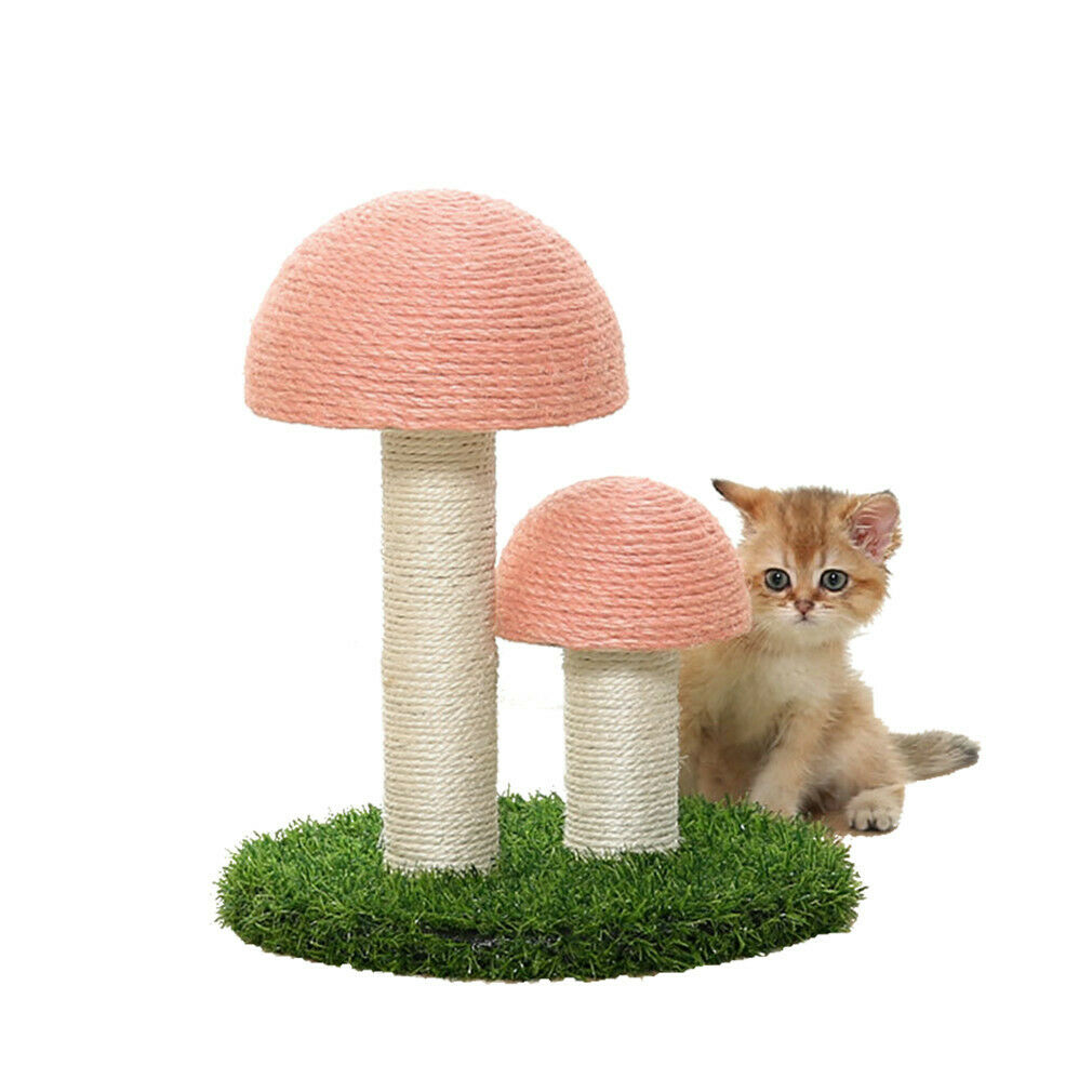 Adjustable Mushroom Shape Cat Tree Scratching Post Tower