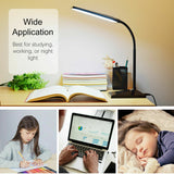 12W Desk Lamp 72 LED Dimmable Reading Light Table Lamp For Home Office