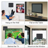 300 Miles Indoor Digital Amplified HDTV Antenna w/ Signal Booster - Generu - Generu