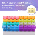 Monthly Medicine Organizer 2 Times a Day, One Month/30-Day Pill Box