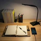 12W Desk Lamp 72 LED Dimmable Reading Light Table Lamp For Home Office