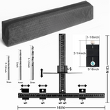 Cabinet Hardware Jig With Automatic Center Punch