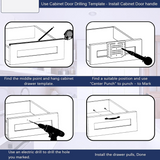 Acrylic Knob Cabinet Handle Template (Blue)