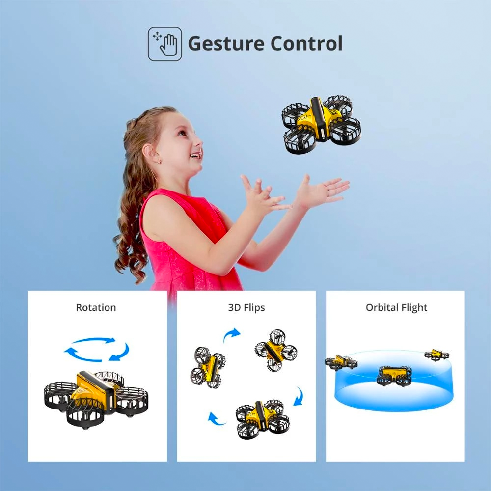 Mini RC Hand Control Drone For Kids - Generu - Generu