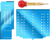 Acrylic Knob Cabinet Handle Template (Blue)
