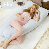 U-Shaped Pregnancy Pillow Blue