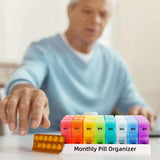 Monthly Medicine Organizer 2 Times a Day, One Month/30-Day Pill Box
