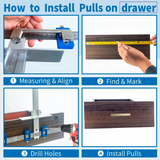 Cabinet Hardware Jig With Automatic Center Punch