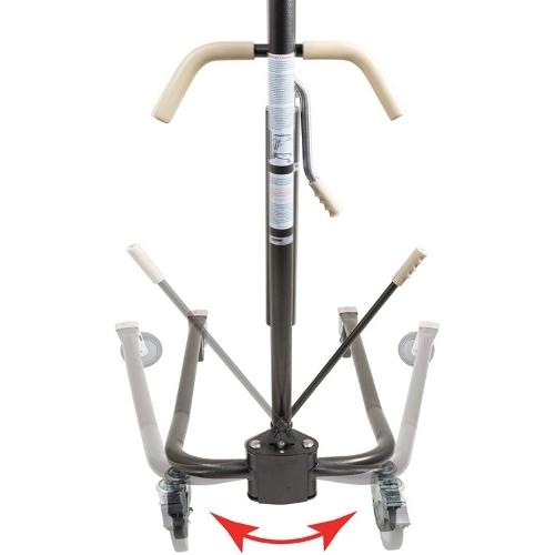 Portable Hydraulic Hoyer Patient Lift w/ Sling and Commode - Generu - Generu