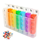 7 Day Pill Box Weekly Medicine Organizer Case