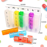 7 Day Pill Box Weekly Medicine Organizer Case