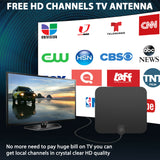 300 Miles Indoor Digital Amplified HDTV Antenna w/ Signal Booster - Generu - Generu