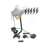 250 Miles Outdoor Digital Amplified HDTV Antenna, Motorized 360° Rotation W/ Pole - Generu - Generu