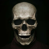 2022 Halloween Realistic Skull Mask Full Head Moveable Halloween Costume