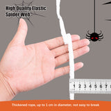 12FT LED Spider Web Halloween Party Decorations Outdoor