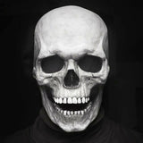 2022 Halloween Realistic Skull Mask Full Head Moveable Halloween Costume