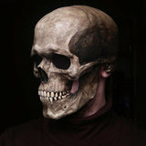 2022 Halloween Realistic Skull Mask Full Head Moveable Halloween Costume