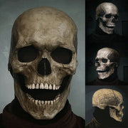 2022 Halloween Realistic Skull Mask Full Head Moveable Halloween Costume