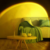 Portable sunset glow lamp projector for room