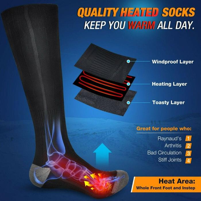 Rechargeable Electric Heated Socks - Generu - Generu